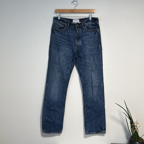 Madewell X Alexa Chung for Madewell High-Rise Straight Jean in Allendale Wash - Picture 7 of 13